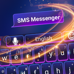 Screenshot 1 Tema de neón led SMS Messenger android