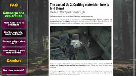 Captura de Pantalla 8 The Last Of Us 2 Guide of Game windows