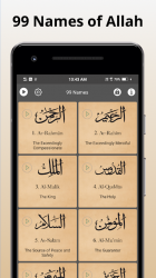 Captura 2 99 Names of Allah with Meaning and Audio android