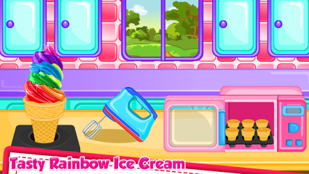 Captura de Pantalla 4 Rainbow Ice Cream Cooking android