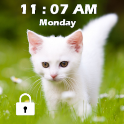 Screenshot 1 Pantalla de bloqueo de contraseña de Kitty Cat android