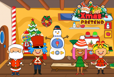 Captura de Pantalla 5 My Pretend Christmas - Santa Friends Holiday Party android