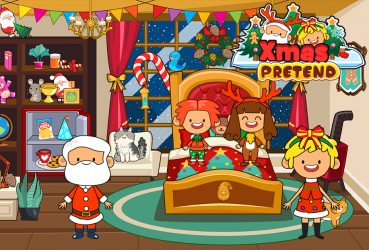 Captura de Pantalla 2 My Pretend Christmas - Santa Friends Holiday Party android