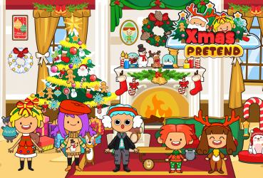 Screenshot 7 My Pretend Christmas - Santa Friends Holiday Party android