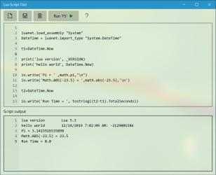 Screenshot 1 Lua Script Test windows