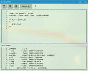Captura de Pantalla 2 Lua Script Test windows