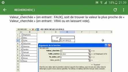 Screenshot 12 Cours fonctions Excel android