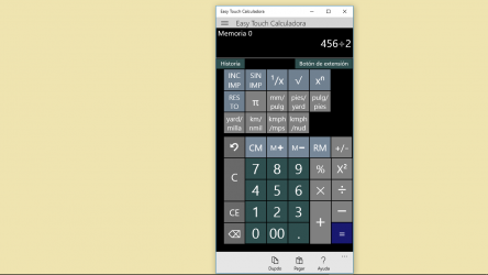 Captura 1 Easy Touch Calculadora windows