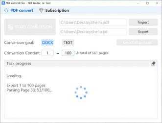 Captura de Pantalla 2 PDF convert Doc - PDF to doc or text windows
