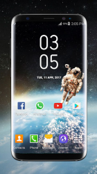 Screenshot 6 Reloj digital Galaxy S8 Plus android