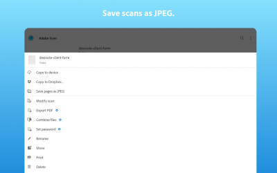 Screenshot 11 Adobe Scan: Escáner de PDF android