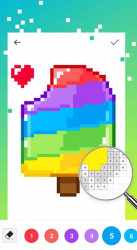 Captura de Pantalla 3 dibujar color por número - sandbox pixel art android