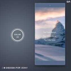 Screenshot 2 XPERIA ON™| Mountain Silver Theme🎨Tema para SONY android