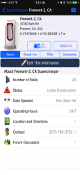 Capture 2 Superchargers For Tesla iphone