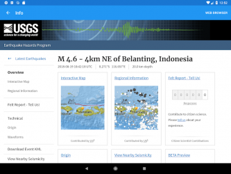 Captura de Pantalla 10 Terremoto + Alertas, Mapa y Info android