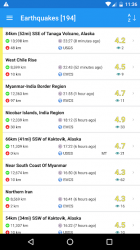 Imágen 3 Terremoto + Alertas, Mapa y Info android