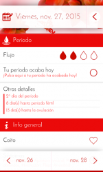 Captura de Pantalla 3 Diario menstrual - Calendario android