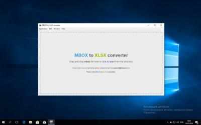 Screenshot 1 MBOX to XLSX Converter windows