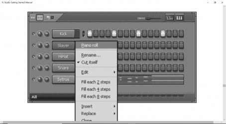 Screenshot 1 FL Studio Getting Started Manual windows