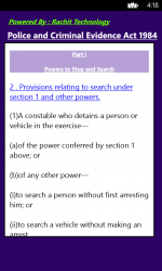 Screenshot 4 Police and Criminal Evidence Act 1984 windows