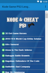 Screenshot 3 Kode Game PS3 Lengkap android