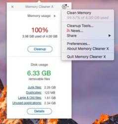 Screenshot 2 Memory Cleaner X mac