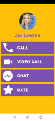 Screenshot 2 Zoe LaVerne Fake Video Call - Zoe LaVerne Chat android