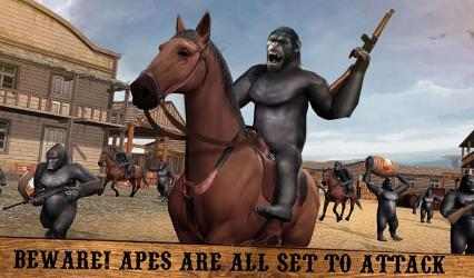 Captura 10 Apes Age Vs Wild West Cowboy: Survival Game android