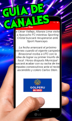 Screenshot 4 TV Peruana Gratis Partidos Online - Guide 2020 android