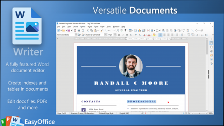 Captura de Pantalla 1 EasyOffice – Free Suite for Office files windows