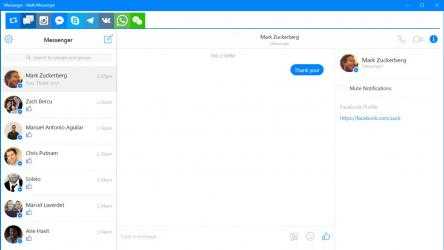 Screenshot 3 Multi Messenger windows