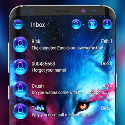 Imágen 1 Tema Galaxy Wolf Messenger android