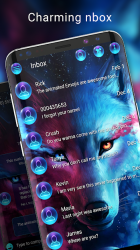 Screenshot 2 Tema Galaxy Wolf Messenger android