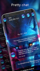 Screenshot 3 Tema Galaxy Wolf Messenger android