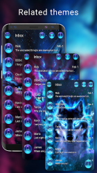 Captura 4 Tema Galaxy Wolf Messenger android