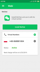 Captura 4 Wabi - Virtual Number for WeChat android