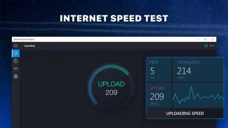Captura de Pantalla 1 Network Speed Analyzer — Internet Speed Connection & Performance Test: find out how fast the web signal is windows