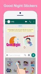 Captura de Pantalla 3 Good Night Sticker For Whatsapp android