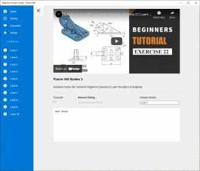 Capture 2 Beginners Project Guides - Fusion 360 windows