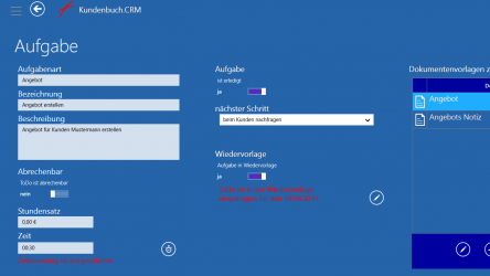 Screenshot 3 Kundenbuch CRM windows