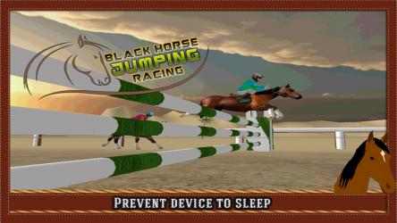 Capture 10 Black Horse Jumping Racing windows