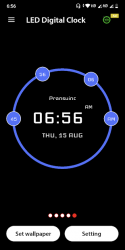 Captura de Pantalla 6 LED Digital Clock android