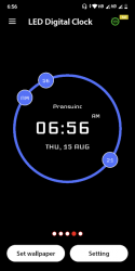 Captura de Pantalla 5 LED Digital Clock android