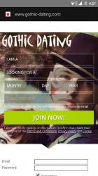 Captura de Pantalla 2 Gothic Dating android