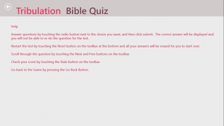 Captura 3 Tribulation Bible Quiz windows