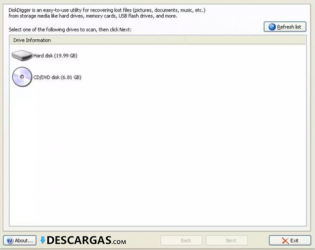 Captura 1 DiskDigger windows