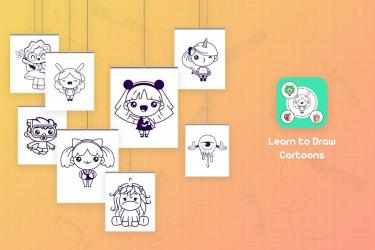 Captura de Pantalla 2 Learn to Draw Cartoons - Step by Step android
