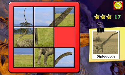 Captura 3 Dinosaurio Rex Slide Puzzle para niños windows