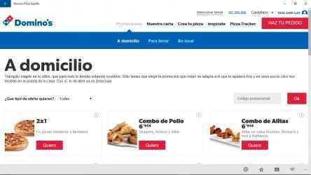 Screenshot 3 Dominos Pizza España windows