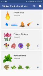 Screenshot 3 Nature Stickers for WhatsApp - WAStickerApps Pack android